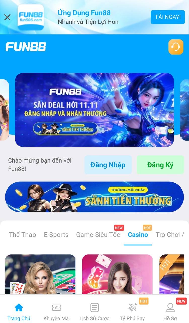 Fun88 - Game tài xỉu ăn tiền đẳng cấp